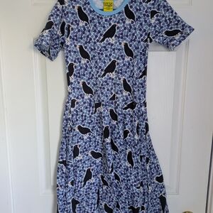 Duns Sweden Blackbird skater dress